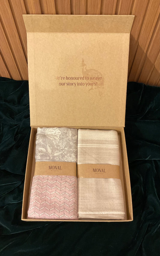 Pastel Pink And Beige Combination Set